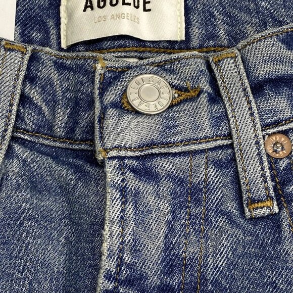 NEW AGOLDE Women's Jeans Melody Blue Size 23 High Rise Stovepipe Straight Cotton - Picture 10 of 11